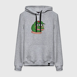 Женская толстовка-худи Лягушка Пепе девочка