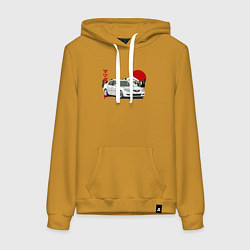 Женская толстовка-худи Mazda 3 bk JDM Retro