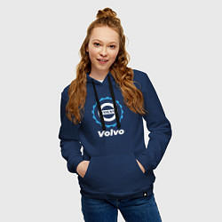 Толстовка-худи хлопковая женская Volvo в стиле Top Gear, цвет: тёмно-синий — фото 2