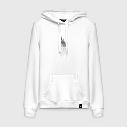 Женская толстовка-худи Медведь в лесу