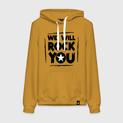 Женская толстовка-худи We rock you