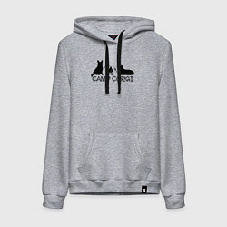 Женская толстовка-худи Лагерь корги