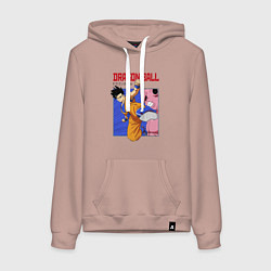 Женская толстовка-худи Dragon Ball - Сон Гоку - Удар