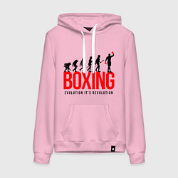 Женская толстовка-худи Boxing evolution