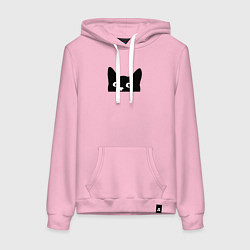 Женская толстовка-худи Морда выглядывающего кота