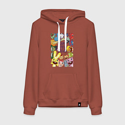 Женская толстовка-худи Happy three friends - poster