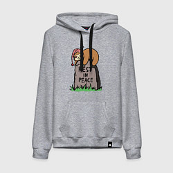 Женская толстовка-худи Ленивец наелся и спит