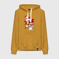 Женская толстовка-худи Все герои нового года ДЭБуют