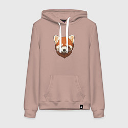 Женская толстовка-худи Голова милой красной панды