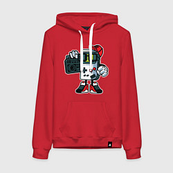 Толстовка-худи хлопковая женская Nintendo - game boy, цвет: красный
