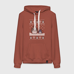 Женская толстовка-худи Новогодние тоторики - ugly sweater