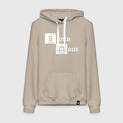 Женская толстовка-худи Santa Claus chemistry