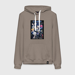 Женская толстовка-худи Персонажи Синей тюрьмы Блю Лок