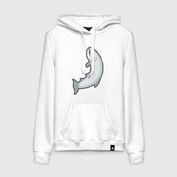 Женская толстовка-худи Лосось