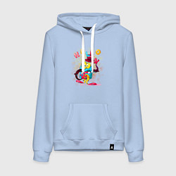 Женская толстовка-худи Человечек с шляпой