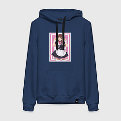 Женская толстовка-худи Радостная Нагоми - Война горничных Акибы