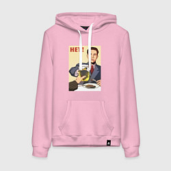 Женская толстовка-худи Кротовуха советский плакат