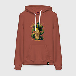 Женская толстовка-худи Зеленый змий