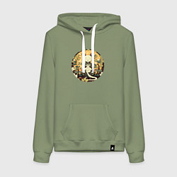 Женская толстовка-худи Медитирующий котик