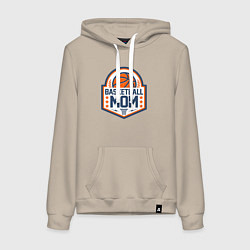 Женская толстовка-худи Баскетбольная мама