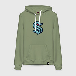 Женская толстовка-худи Сиэтл Кракен логотип