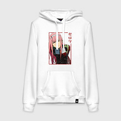 Женская толстовка-худи Zero Two anime girl