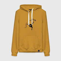 Женская толстовка-худи Гимнастка с лентой