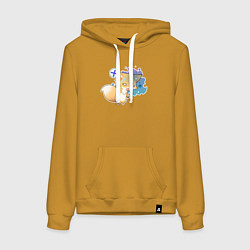 Женская толстовка-худи Милая лисичка устала