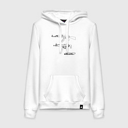 Женская толстовка-худи CS white g by Boostuff