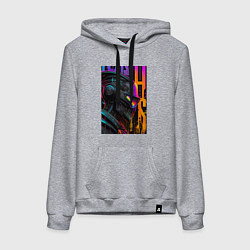 Женская толстовка-худи Neo punk шлем