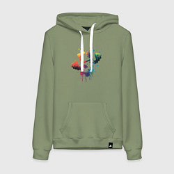 Женская толстовка-худи Иллюстрация гантели