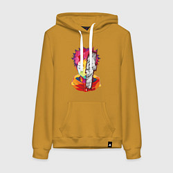 Женская толстовка-худи Магическая битва Итадори Юдзи и Двуликий призрак