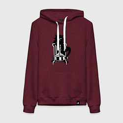 Женская толстовка-худи Кот Бегемот на примусе