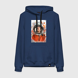 Женская толстовка-худи Гагарин арт