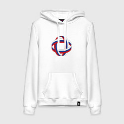 Женская толстовка-худи Кольца из флага