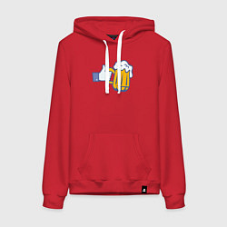 Женская толстовка-худи Like beer