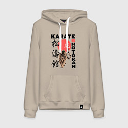 Женская толстовка-худи Карате шотокан