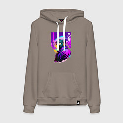 Женская толстовка-худи Ниндзя - иероглифы - Япония