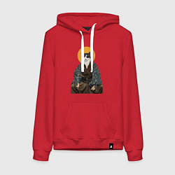 Женская толстовка-худи Samurai one - eyed cat