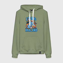 Женская толстовка-худи Эрлинг Холанд Манчестер Сити 9