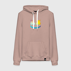 Женская толстовка-худи Маршмеллоу минимал