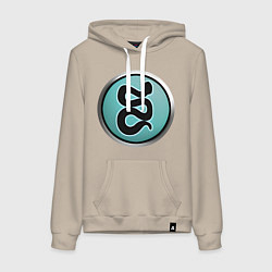 Толстовка-худи хлопковая женская Фракия Rome: Total War, цвет: миндальный