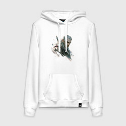 Женская толстовка-худи Портрет Ведьмака