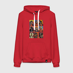 Женская толстовка-худи Team fortress 2 - портреты персонажей