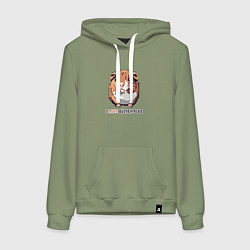 Женская толстовка-худи Пиксель морская свинка