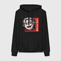 Толстовка-худи хлопковая женская Астарион Baldurs gate 3, цвет: черный