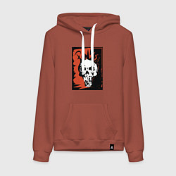 Женская толстовка-худи Punks skull