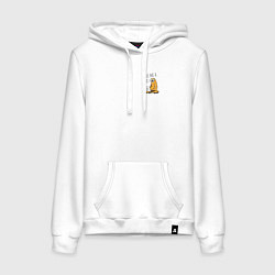 Женская толстовка-худи Ленивиц за ноутом