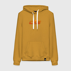 Женская толстовка-худи CS 2 orange logo