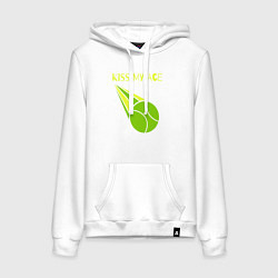 Толстовка-худи хлопковая женская Tennis ace, цвет: белый